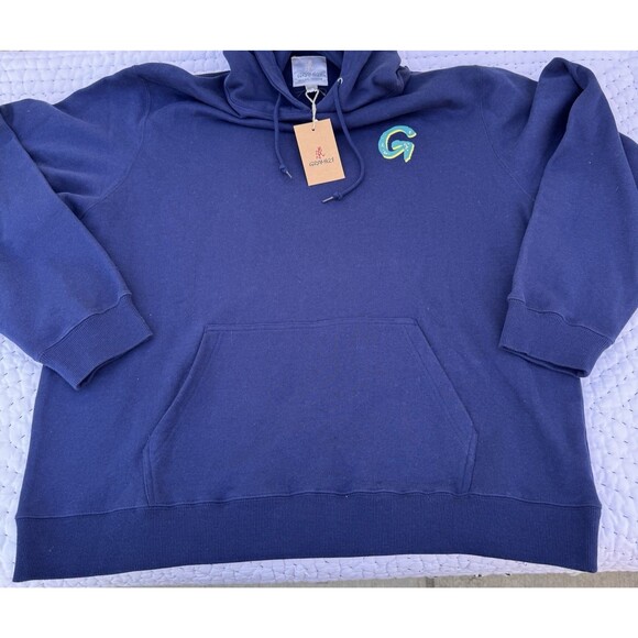 GRAMICCI Swirl Hoodie Size: ASIA:2XL USA:XL Navy Men NWT - Picture 2 of 9